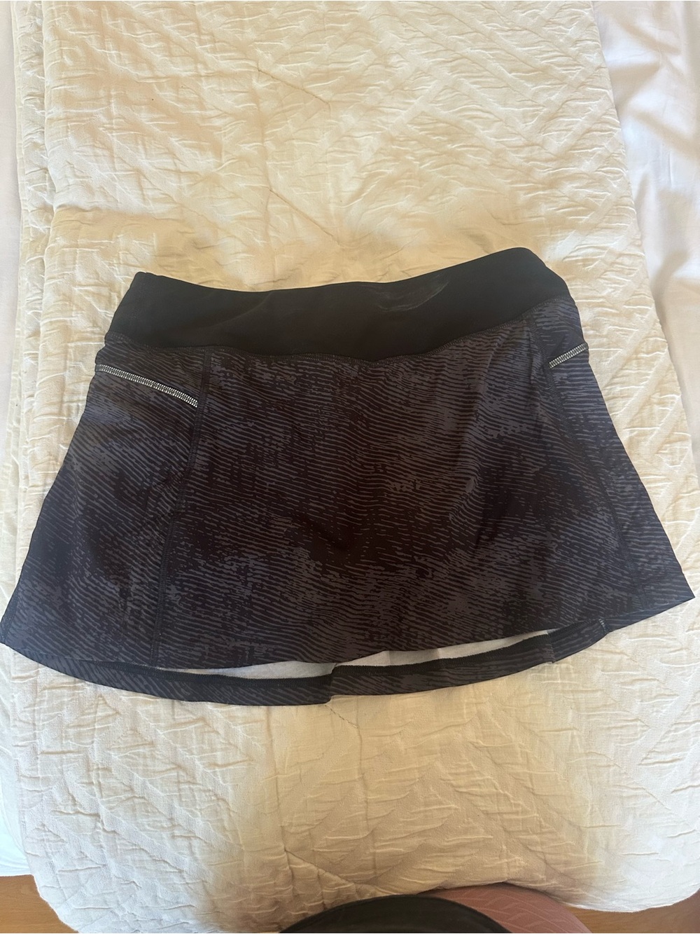 Lucy Black and Dark Gray Women's Skort